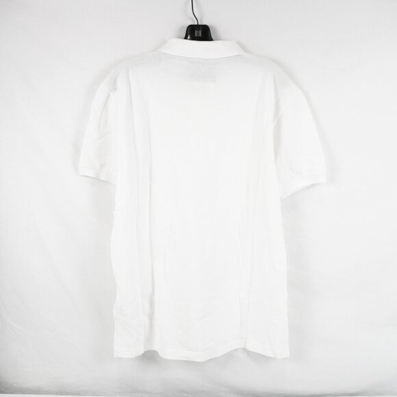 Moschino Logo Polo Shirt In White And Gold Men's Size US 40/EU 50 NWD - Picture 2 of 12
